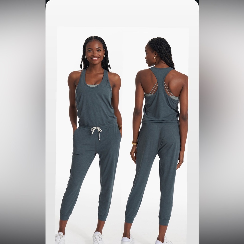 Vuori Lux jumpsuit | Stone Heather | Small